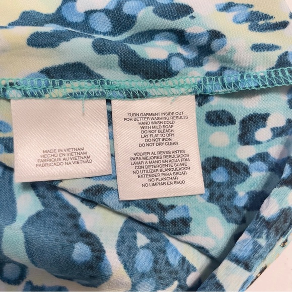 KASPER Lightweight Stretch Animal Print Tank Top Size M - Picture 6 of 9